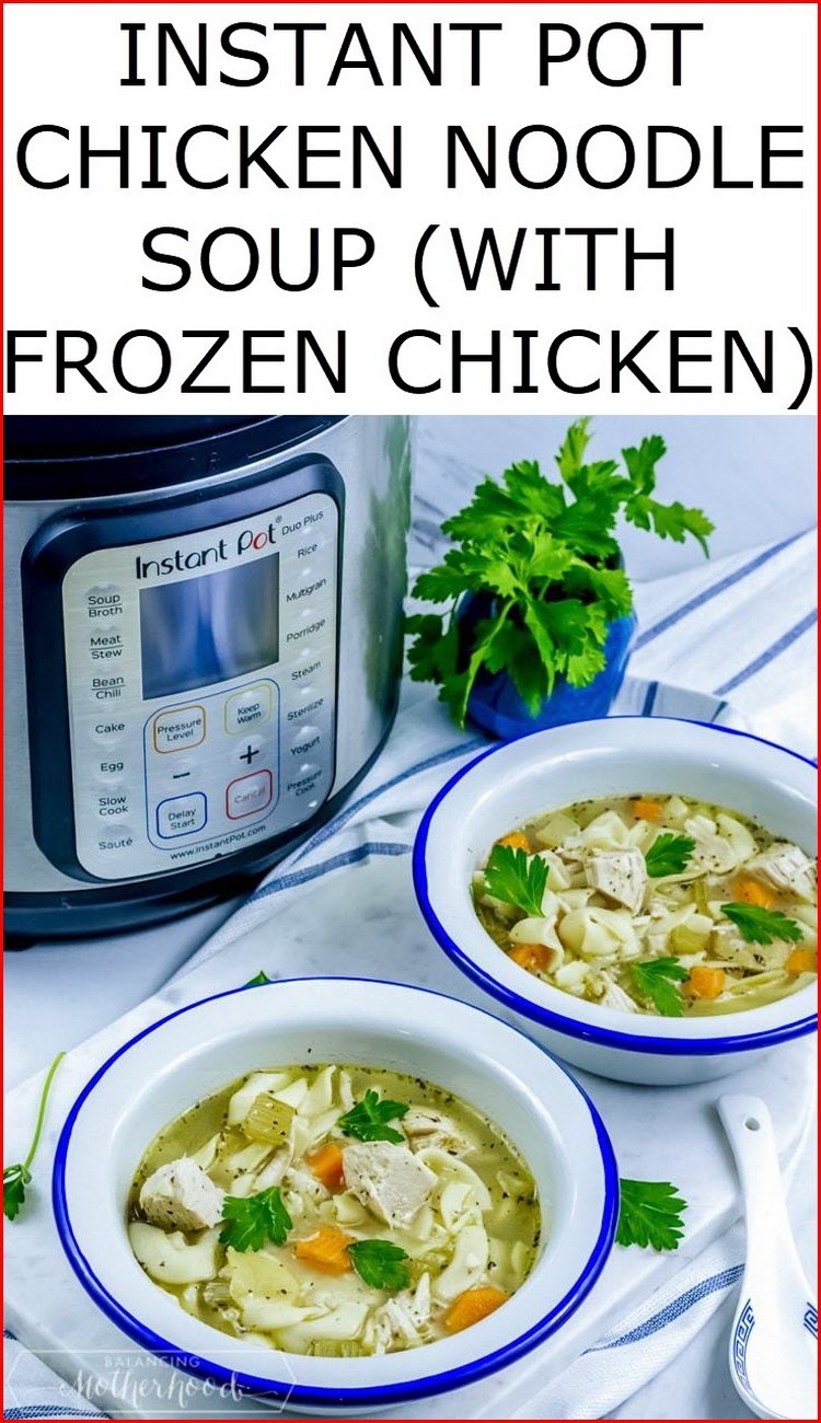 ninja foodi chicken noodle soup frozen chicken